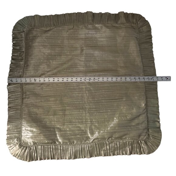 Croscill Home Green Decorative Throw Pillow Shams With Pleated Ruffle Ed… - Picture 9 of 11